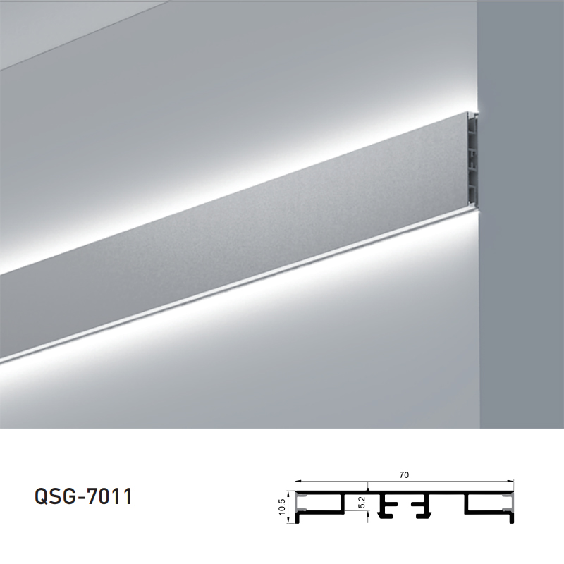 Black Drywall LED Channel Aluminum Profile For 5mm Narrow LED Rope Lighting